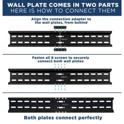 Low Profile TV Wall Mount for Screens Up to 70 in. by mount-it! -Electro Gear Shop mount it tv mounts mi 3050xl 1f 1000