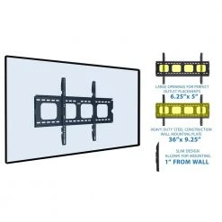 Low Profile Fixed TV Wall Mount for Screens Up to 70 in. by mount-it! 10 Low Profile Fixed TV Wall Mount for Screens Up to 70 in. by mount-it! -Electro Gear Shop mount it tv mounts mi 305l 4f 1000