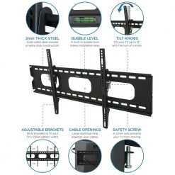 Heavy-Duty Wide Screen Tilt Wall Mount for 42 in. to 90 in. Screen Size by mount-it! -Electro Gear Shop mount it tv mounts mi 318l c3 1000