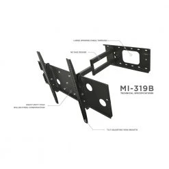 Heavy-Duty Full Motion TV Wall Mount with Long Extension for Screens Up to 60 in. by mount-it! -Electro Gear Shop mount it tv mounts mi 319b 4f 1000