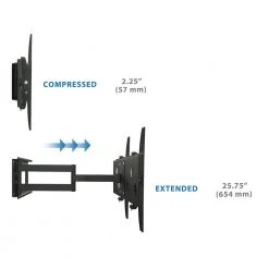 70 in. Full Motion TV Wall Mount with Long Extension for Screens by mount-it! -Electro Gear Shop mount it tv mounts mi 319l 76 1000