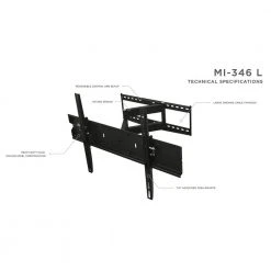 Mount-it. Full-Motion High Weight Capacity TV mount-it! for Screens up to 65 in. -Electro Gear Shop mount it tv mounts mi 346l 4f 1000
