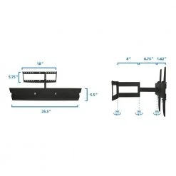 Mount-it. Full-Motion High Weight Capacity TV mount-it! for Screens up to 65 in. -Electro Gear Shop mount it tv mounts mi 346l 76 1000
