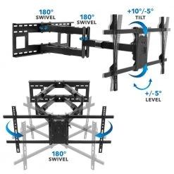 Dual TV Wall Mount with Extension by mount-it! -Electro Gear Shop mount it tv mounts mi 392 1f 1000