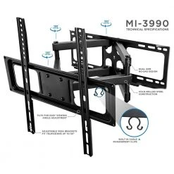 Full Motion Dual Arm TV Wall mount-it!nt for Screens 32 in. to 55 in. -Electro Gear Shop mount it tv mounts mi 3990 44 1000