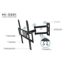 Full Motion TV Wall Mount Arm for Screens 26 in. - 55 in. by mount-it! 14 Full Motion TV Wall Mount Arm for Screens 26 in. - 55 in. by mount-it! -Electro Gear Shop mount it tv mounts mi 3991b 44 1000