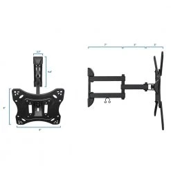 Full Motion TV Wall Mount Arm for 23 in. to 55 in. Screen Sizes by mount-it! -Electro Gear Shop mount it tv mounts mi 4110 76 1000
