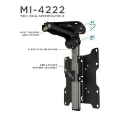 Under Cabinet and Ceiling TV Mount for 37 in. Screens by mount-it! -Electro Gear Shop mount it tv mounts mi 4222 1f 1000