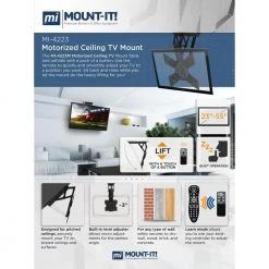 Motorized Ceiling TV Wall Mount by mount-it! -Electro Gear Shop mount it tv mounts mi 4223 1f 1000