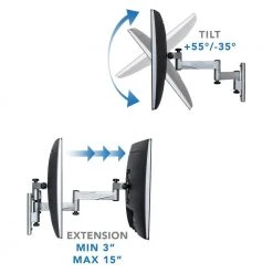 Full Motion RV and Trailer TV Mount for 22 in. to 42 in. Screen Size by mount-it! -Electro Gear Shop mount it tv mounts mi 429 1f 1000
