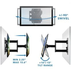 Camper TV Wall Mount with Detachable Bracket for 23 in. to 42 in. Screens by mount-it! -Electro Gear Shop mount it tv mounts mi 431 4f 1000