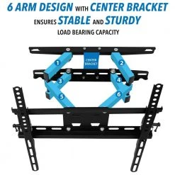 Full Motion Dual Arm TV Wall Mount Extension Arm Screens 20 in. to 50 in. by mount-it! 9 Full Motion Dual Arm TV Wall Mount Extension Arm Screens 20 in. to 50 in. by mount-it! -Electro Gear Shop mount it tv mounts mi 4461 cbl 4f 1000