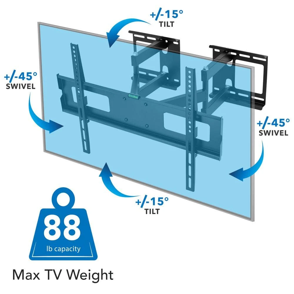 Full Motion Corner TV Mount by mount-it! 3 Full Motion Corner TV Mount by mount-it! - Image 3