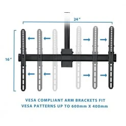 Full Motion Ceiling TV Mount for Screens up to 70 in. by mount-it! -Electro Gear Shop mount it tv mounts mi 509l fa 1000