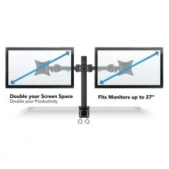 Dual Monitor Desk Mount for 13 in. to 27 in. Screens by mount-it! 11 Dual Monitor Desk Mount for 13 in. to 27 in. Screens by mount-it! -Electro Gear Shop mount it tv mounts mi 752 1f 1000