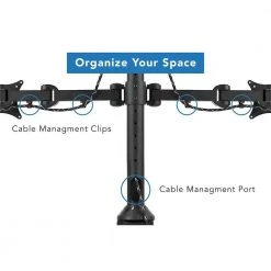 Dual Monitor Desk Mount for 13 in. to 27 in. Screens by mount-it! 12 Dual Monitor Desk Mount for 13 in. to 27 in. Screens by mount-it! -Electro Gear Shop mount it tv mounts mi 752 44 1000