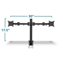 Dual Monitor Desk Mount for 13 in. to 27 in. Screens by mount-it! 14 Dual Monitor Desk Mount for 13 in. to 27 in. Screens by mount-it! -Electro Gear Shop mount it tv mounts mi 752 76 1000