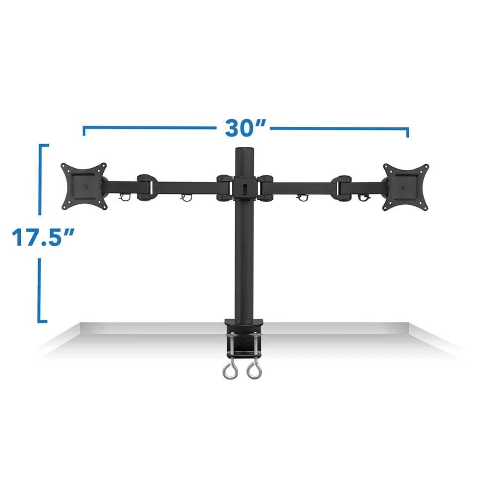 Dual Monitor Desk Mount for 13 in. to 27 in. Screens by mount-it! 7 Dual Monitor Desk Mount for 13 in. to 27 in. Screens by mount-it! - Image 7
