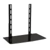 AV Component Shelf for Wall Mounted TV, 1 Tempered Glass Shelves by mount-it!