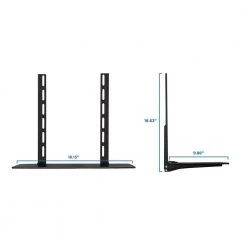 AV Component Shelf for Wall Mounted TV, 1 Tempered Glass Shelves by mount-it! -Electro Gear Shop mount it tv mounts mi 8401 fa 1000