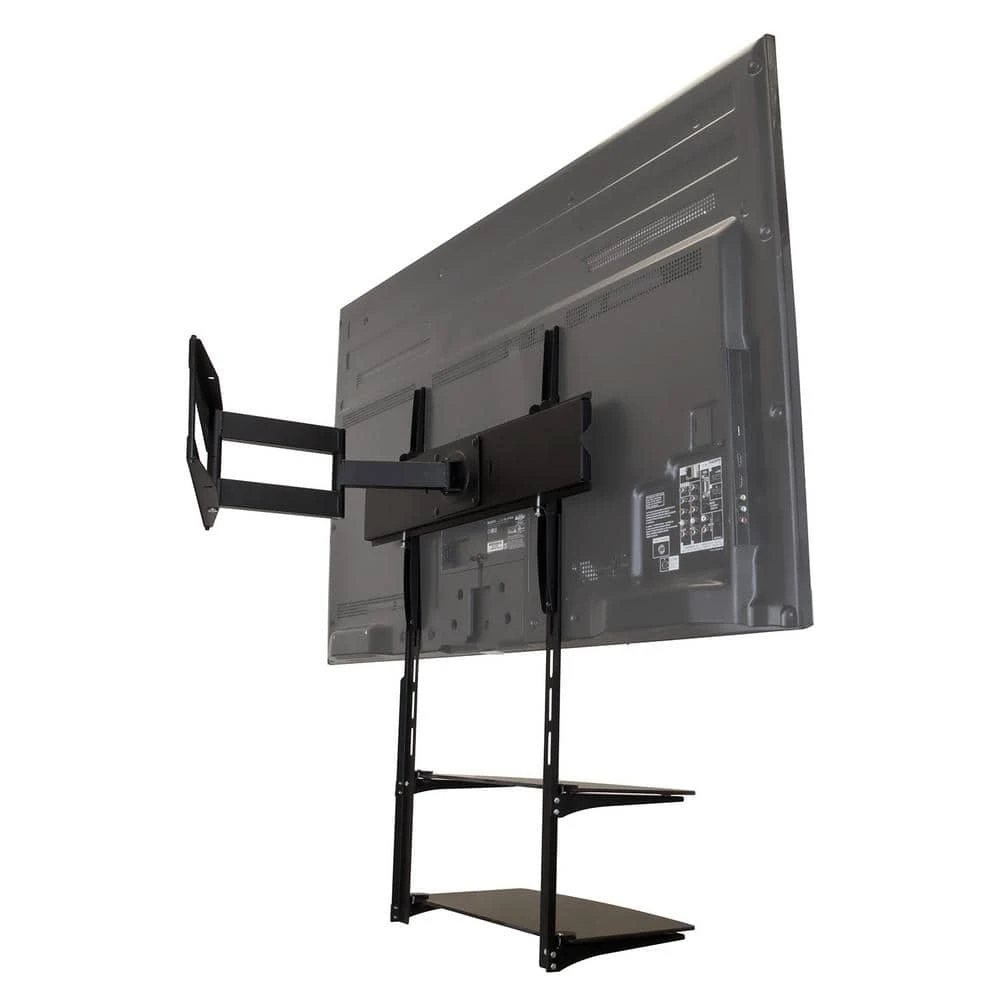 AV Component Dual Glass Shelf For Wall Mounted TV by mount-it! 3 AV Component Dual Glass Shelf For Wall Mounted TV by mount-it! - Image 3