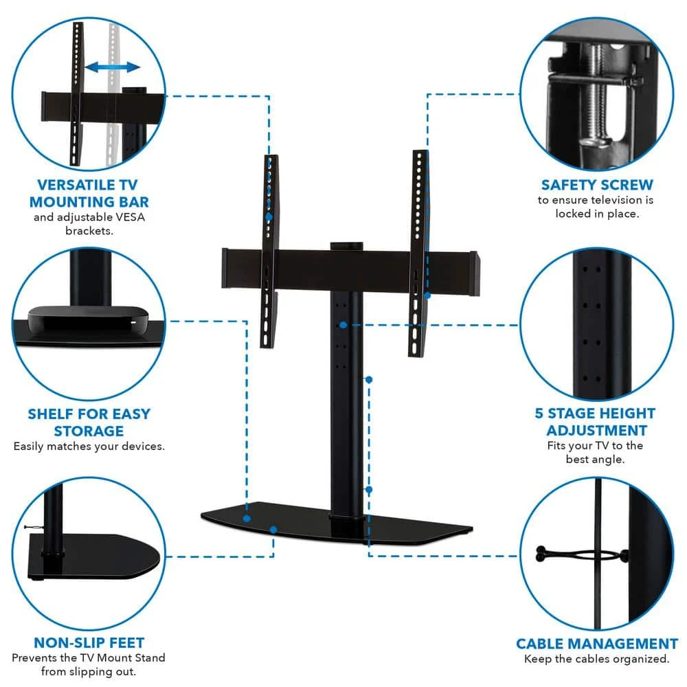 Tabletop TV Mount Stand for Home Entertainment Center by mount-it! 2 Tabletop TV Mount Stand for Home Entertainment Center by mount-it! - Image 2