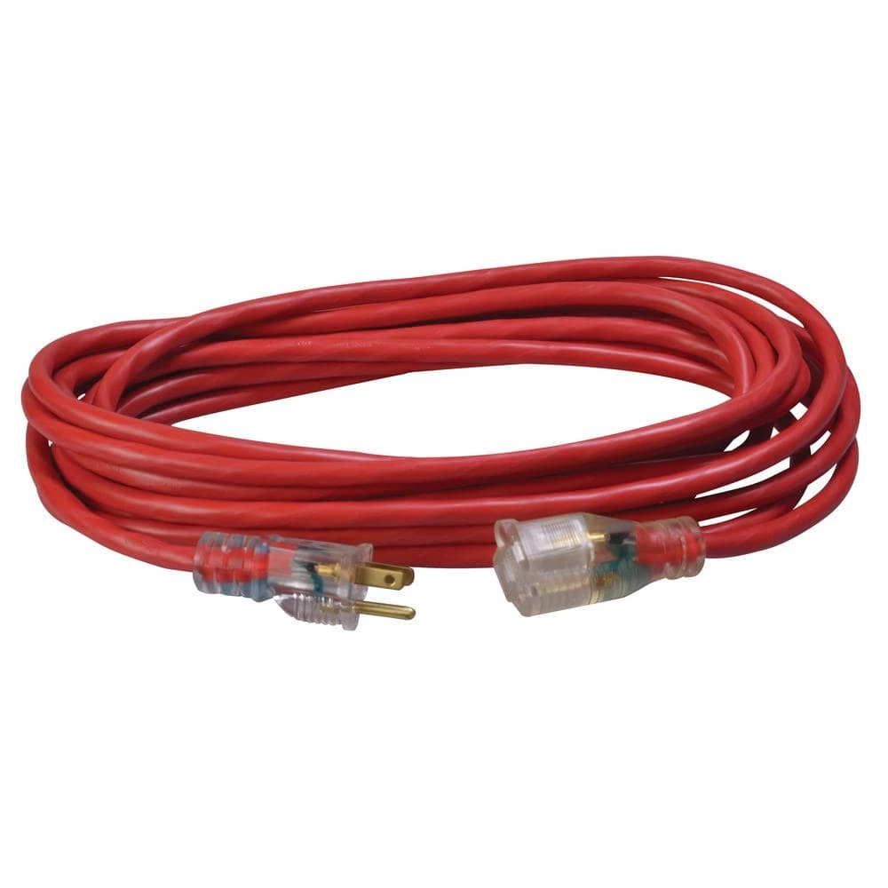 25 ft. 14/3 SJTW Heavy-Duty 15 Amp General Purpose Extension Cord with Lighted End by Southwire 1 25 ft. 14/3 SJTW Heavy-Duty 15 Amp General Purpose Extension Cord with Lighted End by Southwire
