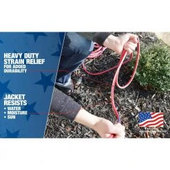 75 ft. 12/3 SJTW Outdoor Heavy-Duty Extension Cord with Power Light Plug by Southwire 8 75 ft. 12/3 SJTW Outdoor Heavy-Duty Extension Cord with Power Light Plug by Southwire -Electro Gear Shop red white blue southwire general purpose cords 65301usa01 4f 1000