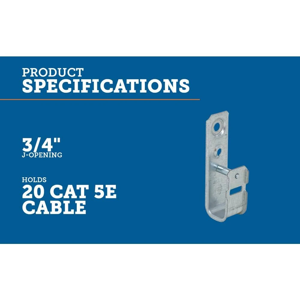 3/4 in. J Hook Cable Support (50-Pack) by Southwire 5 3/4 in. J Hook Cable Support (50-Pack) by Southwire - Image 5