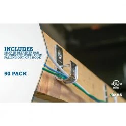 2 in. J Hook Cable Angle Bracket Support (50-Pack) by Southwire -Electro Gear Shop southwire accessories jhk 32 ab 1f 1000