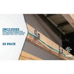 4 in. J Hook Cable Support (25-Pack) by Southwire -Electro Gear Shop southwire accessories jhk 64 1f 1000