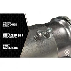 2 in. x 5 in. to 7 in. Adjust-It Box-to-Box Connector by Southwire -Electro Gear Shop southwire accessories man200s 40 1000