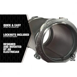 2 in. x 5 in. to 7 in. Adjust-It Box-to-Box Connector by Southwire -Electro Gear Shop southwire accessories man200s a0 1000