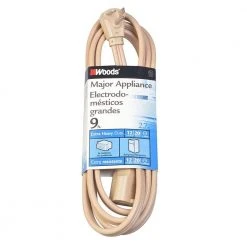 9 ft. 12-Gauge 20 Amp Extra Heavy Duty Major Appliance Cord, Beige by Southwire