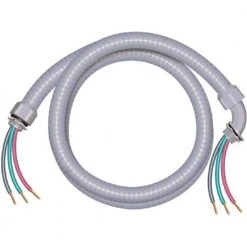 3/4 in. x 6 ft. 8/2 Ultra-Whip Liquidtight Flexible Non-Metallic PVC Conduit Cable Whip by Southwire