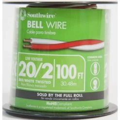 100 ft. 20/2 Twisted CU Bell Wire by Southwire