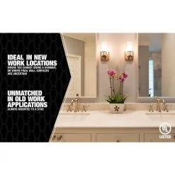 Smart Box 2-Gang Adjustable Depth Device Box by Southwire -Electro Gear Shop southwire boxes brackets msb2g 4f 1000