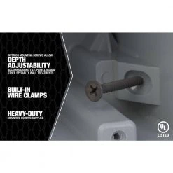 Smart Box 1-Gang Horizontal Adjustable Depth Device Box by Southwire -Electro Gear Shop southwire boxes brackets msbhz a0 1000