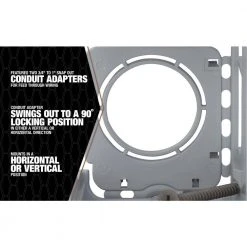 Smart Box 1-Gang Low-Voltage Device Ring by Southwire -Electro Gear Shop southwire boxes brackets msblv1g 1d 1000