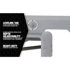 Smart Box 1-Gang Low-Voltage Device Ring by Southwire -Electro Gear Shop southwire boxes brackets msblv1g a0 1000