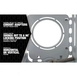 Smart Box 2-Gang Low-Voltage Device Ring by Southwire -Electro Gear Shop southwire boxes brackets msblv2g 1d 1000