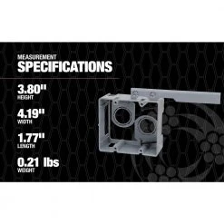 Smart Box 2-Gang Low-Voltage Device Ring by Southwire -Electro Gear Shop southwire boxes brackets msblv2g 77 1000