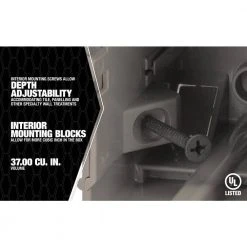 Smart Box 2-Gang Multi-Mount Adjustable Depth Device Box by Southwire -Electro Gear Shop southwire boxes brackets msbmmt2g 1d 1000