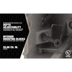 Smart Box 3-Gang Multi-Mount Adjustable Depth Device Box by Southwire -Electro Gear Shop southwire boxes brackets msbmmt3g 1f 1000