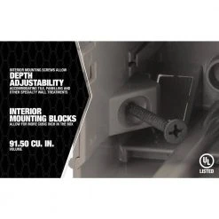 Smart Box 6-Gang Multi-Mount Adjustable Depth Device Box by Southwire -Electro Gear Shop southwire boxes brackets msbmmt6g 1d 1000