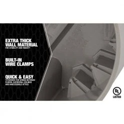 Smart Box Adjustable Depth 50 lbs. Ceiling Box Support by Southwire -Electro Gear Shop southwire boxes brackets msbrnd 1f 1000