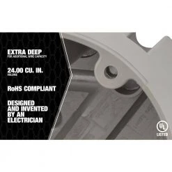 Smart Box Adjustable Depth 50 lbs. Ceiling Box Support by Southwire -Electro Gear Shop southwire boxes brackets msbrnd 44 1000