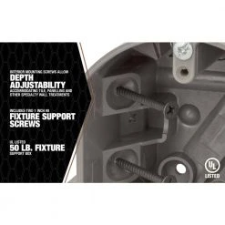 Smart Box Adjustable Depth 50 lbs. Ceiling Box Support by Southwire -Electro Gear Shop southwire boxes brackets msbrnd 4f 1000