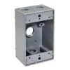 1/2 in. Weatherproof 4-Hole Single Gang Box (25-Pack) by Southwire