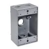 3/4 in. Weatherproof 4-Hole Single Gang Box (25-Pack) by Southwire